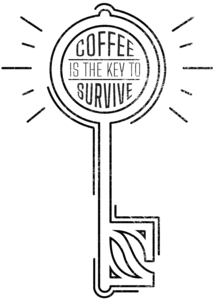Coffee is the key to survive t-shirt