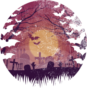 Halloween graveyard t-shirt